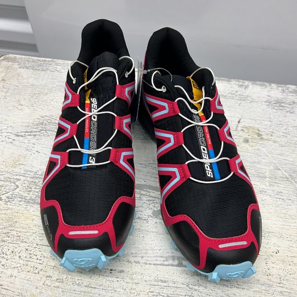 Salomon Speedcross 3CS Women: Conquer Trails with Elegance in Black/Lotus Pink - Picture 3 of 9